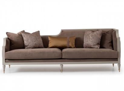 Viersitzer Sofa 4 Sitzer Stoffsofa Braun Polstersofa Sofas Wohnzimmer